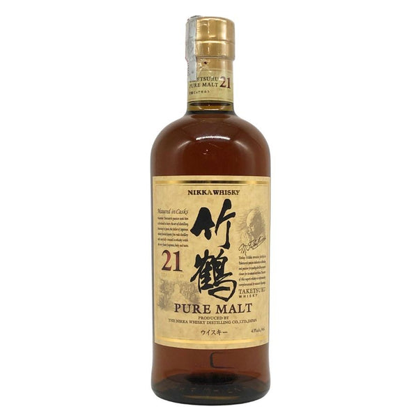 東京都限定◆ニッカ 竹鶴 21年 ピュアモルト 海外ラベル 700ml 43% NIKKA PURE MALT 【M4】
